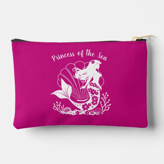 ハワイアンマーメイドプリンセスザシーピンク アクセサリーポーチ (裏面)