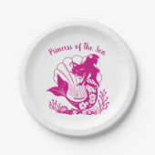 ハワイアンマーメイドプリンセス・オブ・ザ・シー ペーパープレート (正面)