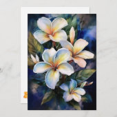 ハワイアンミッドナイトプルメリア シーズンカード (正面/裏面)