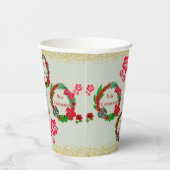 ハワイアンメレカリキマカトロピカルリース紙Cu 紙コップ (右)