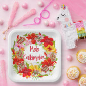 ハワイアンメレカリキマカリース紙プレート ペーパープレート (パーティー)