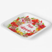 ハワイアンメレカリキマカリース紙プレート ペーパープレート (傾斜あり)