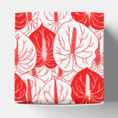 ハワイアンモダンアンスリウムプリントパターン フェイバーボックス (上部)