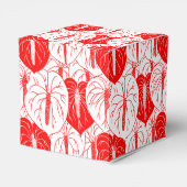 ハワイアンモダンアンスリウムプリントパターン フェイバーボックス (裏面サイド)