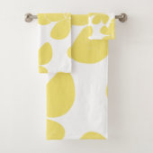 ハワイアンモダンプリントパターンPlumerias バスタオルセット (インサイチュ)