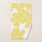 ハワイアンモダンプリントパターンPlumerias バスタオルセット (ハンドタオル)