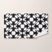 ハワイアンモダンプリント本羽模様 バスタオルセット (ハンドタオル)