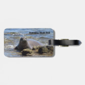 ハワイアンモンシール ラゲッジタグ (裏面横)