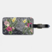 ハワイアンモンステラタパアンドハイビスカス ラゲッジタグ (裏面横)