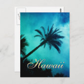 ハワイアンヤシの木 ポストカード (正面/裏面)