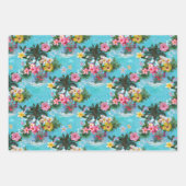 ハワイアンラッピング紙セット ラッピングペーパーシート (正面3)