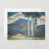 ハワイアンランドスケープバイアルマンマノキアン, 1928 ポストカード (正面/裏面)