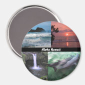 ハワイアンランドスケープフォーフォトアロハハワイ マグネット (正面/裏面)