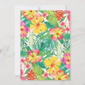 ハワイアンリハーサルのディナー招待 招待状 (裏面)