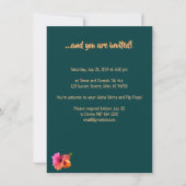 ハワイアンルアウパーティー招待状 招待状 (裏面)