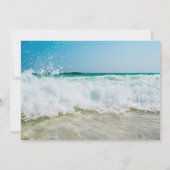 ハワイアンルアウパーティー招待状 波打つ波 招待状 (裏面)