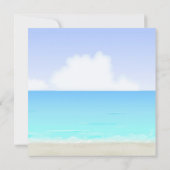 ハワイアンルアウベイビーシャワー 招待状 (裏面)