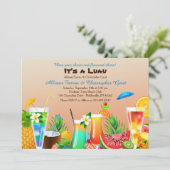 ハワイアンルアウ招待状 招待状 (スタンド正面)