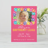 ハワイアンルアウ誕生日パーティー 招待状 (スタンド正面)