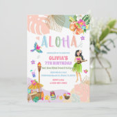 ハワイアンルアウ誕生日招待状 招待状 (スタンド正面)