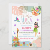 ハワイアンルアウ誕生日招待状 招待状 (正面)