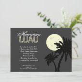 ハワイアンルアウ(ハワイ式宴会)アットナイト招待状 招待状 (スタンド正面)