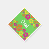 ハワイアンルアウ(ハワイ式宴会)キッズバースデーパーティー スタンダードカクテルナプキン (角)