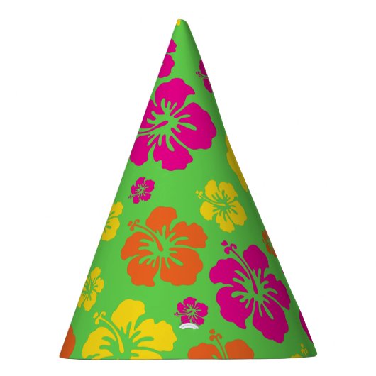 ハワイアンルアウ（ハワイ式宴会）キッズバースデーパーティー パーティーハット (右)