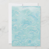 ハワイアンルアウ(ハワイ式宴会)サマープール誕生日パーティー 招待状 (裏面)