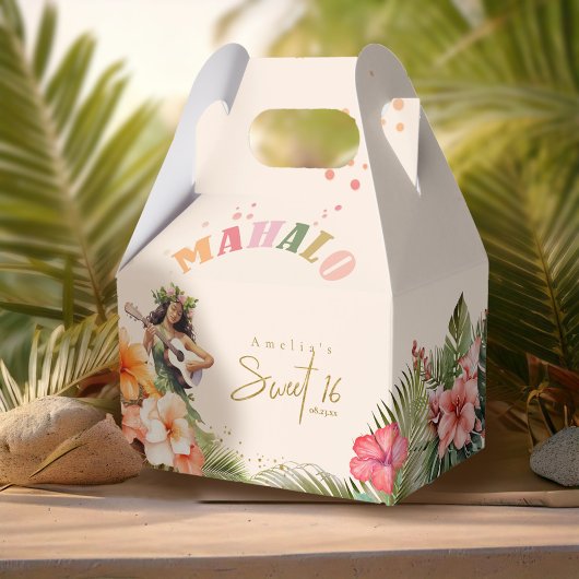 ハワイアンルアウ（ハワイ式宴会）スイート16マハロID1092 フェイバーボックス