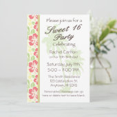 ハワイアンルアウ（ハワイ式宴会）スウィート16バースデーパーティーの招待 招待状 (スタンド正面)