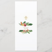 ハワイアンルアウ（ハワイ式宴会）トロピカルフラワーズバプティスメニュー メニュー (裏面)