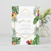 ハワイアンルアウ（ハワイ式宴会）トロピカルリハーサル 招待状 (スタンド正面)