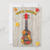 ハワイアンルアウ（ハワイ式宴会）バースデーパーティ招待状 招待状 (裏面)