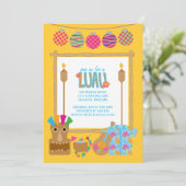 ハワイアンルアウ（ハワイ式宴会）パーティの招待状 招待状 (スタンド正面)