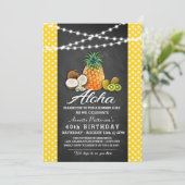 ハワイアンルアウ（ハワイ式宴会）パーティの招待状 招待状 (スタンド正面)