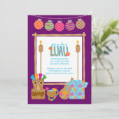 ハワイアンルアウ（ハワイ式宴会）パーティの招待状 招待状 (スタンド正面)