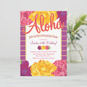 ハワイアンルアウ(ハワイ式宴会)パーティの招待状 招待状 (スタンド正面)