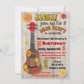 ハワイアンルアウ（ハワイ式宴会）パーティの招待状 招待状 (正面)