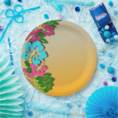 ハワイアンルアウ（ハワイ式宴会）パーティー紙プレート ペーパープレート (パーティー)