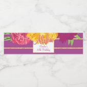 ハワイアンルアウ（ハワイ式宴会）、フローラ ペットボトルラベル (シングルラベル)