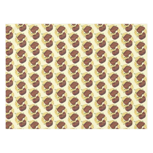 ハワイアンルアウ（ハワイ式宴会）フーリチキンパイナップルパーティー テーブルクロス (正面(横))