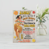 ハワイアンルアウ(ハワイ式宴会)ブライダルシャワー招待状 招待状 (スタンド正面)