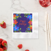 ハワイアンルアウ(ハワイ式宴会)ホリデーオフィスパーティー 縁ありカクテルナプキン (インサイチュ)