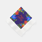 ハワイアンルアウ(ハワイ式宴会)ホリデーオフィスパーティー 縁ありカクテルナプキン (角)