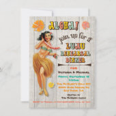 ハワイアンルアウ(ハワイ式宴会)リハーサルディナー招待状 招待状 (正面)