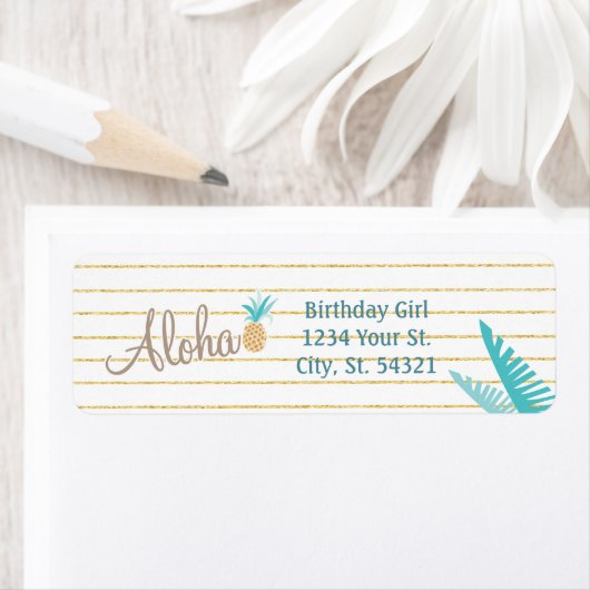 ハワイアンルアウ(ハワイ式宴会)住所 シール (インサイチュ)