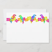 ハワイアンルアウ（ハワイ式宴会） 招待状 (裏面)