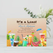 ハワイアンルアウ(ハワイ式宴会)招待状 招待状 (スタンド正面)