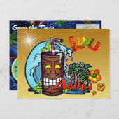 ハワイアンルアウ（ハワイ式宴会） 案内ポストカード (正面/裏面)